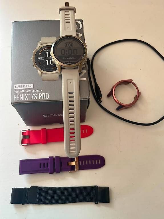 Garmin Smartwatch: Garmin Fenix 7s pro Saphire Solar – Usato da Hergiswil NW venduto da Bergsunne