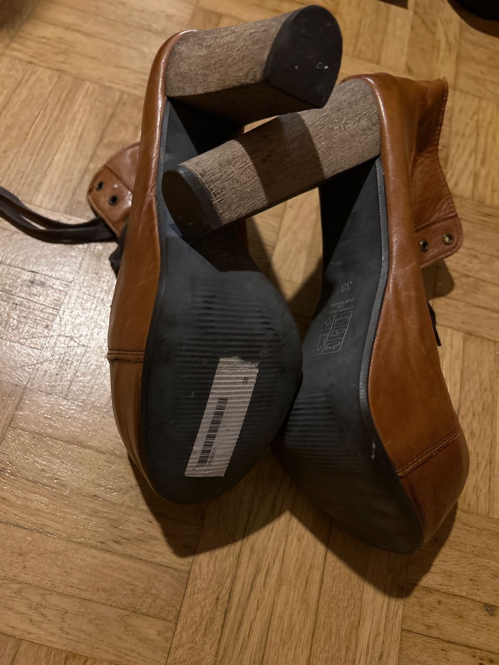 Scarpe da donna: Braune Leder High Heels – Nuovo (secondo la descrizione) da Zürich venduto da alv_pqz2 1