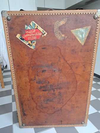 Antiker Überseekoffer Vintage Charme für Bastler