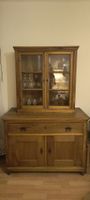 Biedermeier-Aufsatzvitrinenschrank