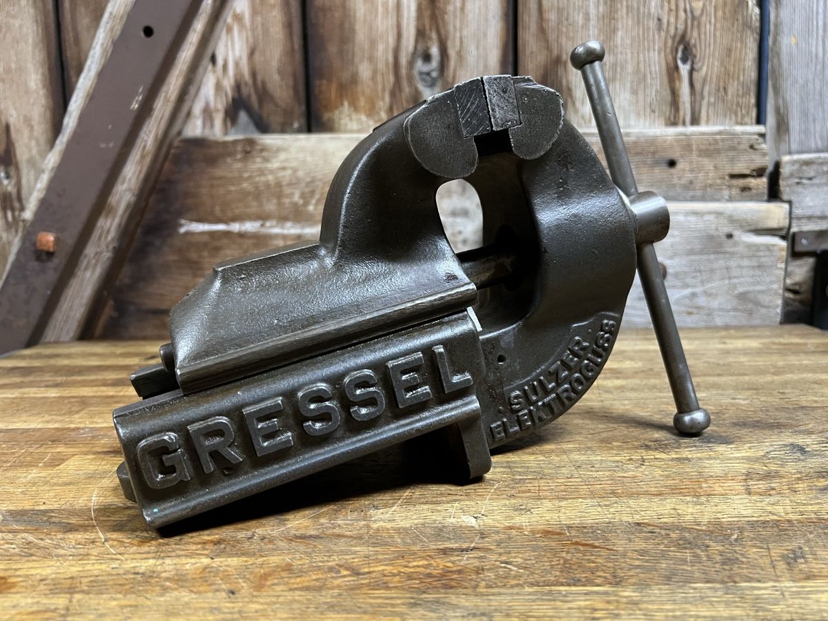 Gressel Alle Werkzeuge: Gressel PS100 Schraubstock Sulzer Guss Industriedesign – Gebraucht aus Theilingen von ovi123