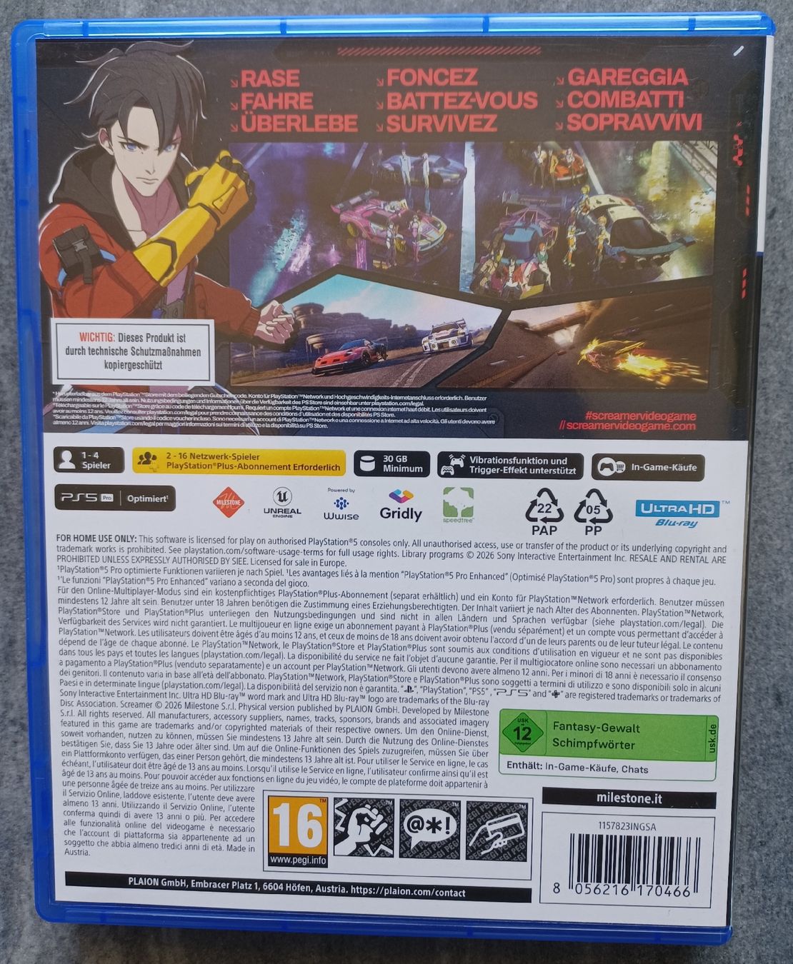 Giochi: Screamer PS5 – Nuovo (secondo la descrizione) da Eggenwil venduto da Murmeltier87 1