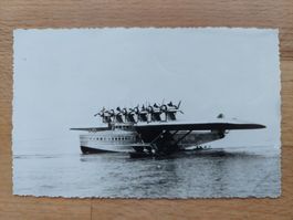 Echtfotokarte Flugzeug Dornier auf dem Wasser