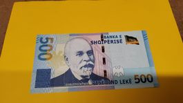 Albanien 500 Lekë Banknote, Jahr 2020, Top