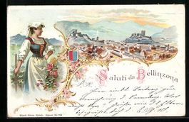 Litho Bellinzona, Panoramablick auf die 