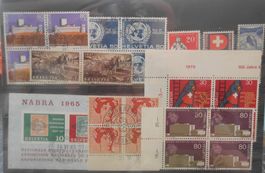 Briefmarken Sammlung Schweiz div. Jahrgänge gebraucht. 4-er