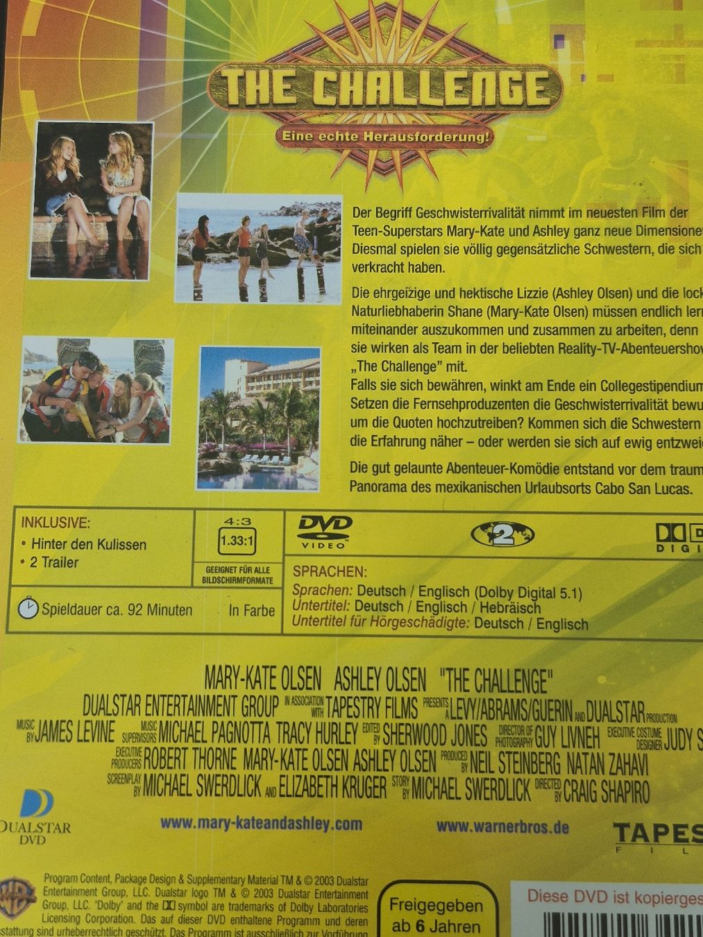 Tous les DVDs: The Challenge mit Mary-Kate & Ashley Olsen, DVD – D'occasion à Oberembrach par Kady638 1