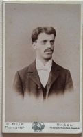 CDV Camille Ruf, Basel, prämierter Fotograf - Mann, Mode
