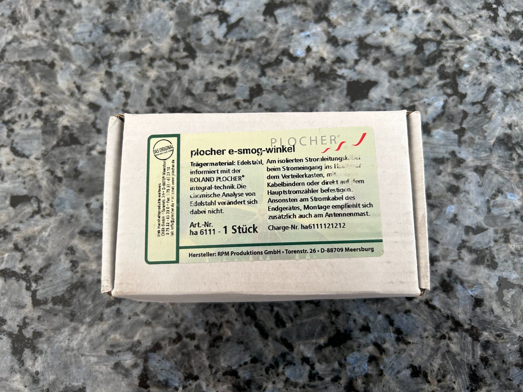 Alimentazione elettrica: PLOCHER e-smog Winkel – Nuovo e nell'imballaggio originale da Root venduto da Mpcshop 3