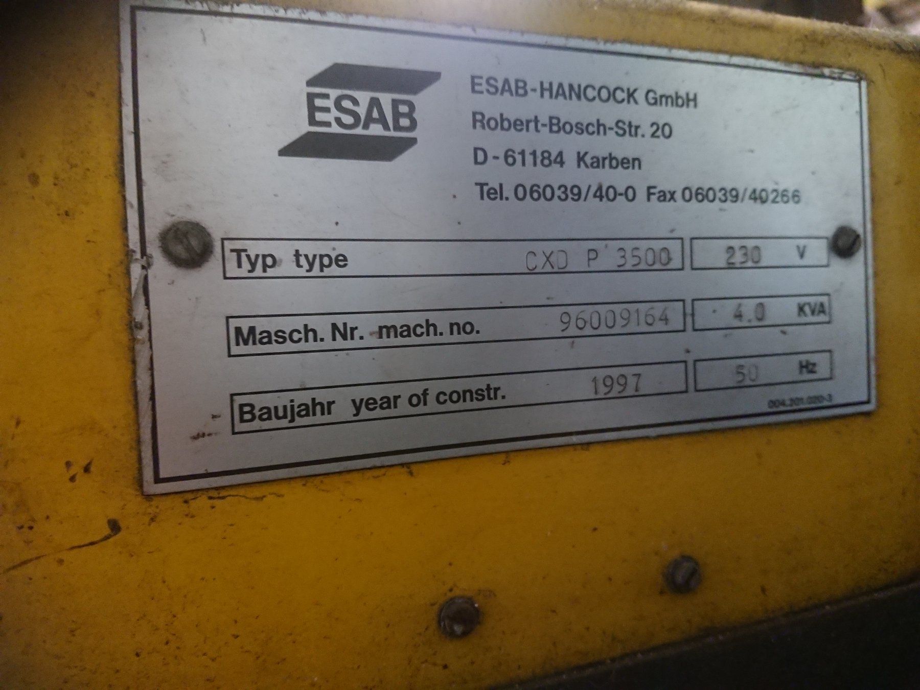 Esab Tutte le macchine: Plasmaschneidanlage ESAB – Usato da Wikon venduto da Goepfzuercher 3