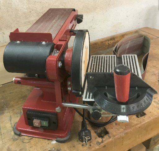 Holzstar BTS 200 Band- Und Tellerschleifmaschine – Mit Schwenkbarem Bandschleifaggregat, Grauguss-Tisch, Schnellspannsystem