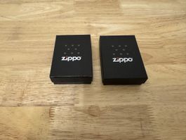 Zippo Feuerzeug Set silber neu in Originalbox