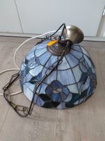 Hängelampe Tiffany Stil blau floral guter Zustand