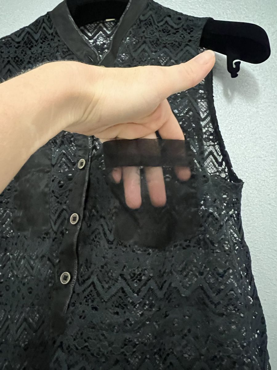 Camicette: Damen-Bluse, Größe 34. Transparenter Spitzenstoff. – Usato da Zürich venduto da Kos12345 2