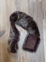 Great brown sheepskin scarf