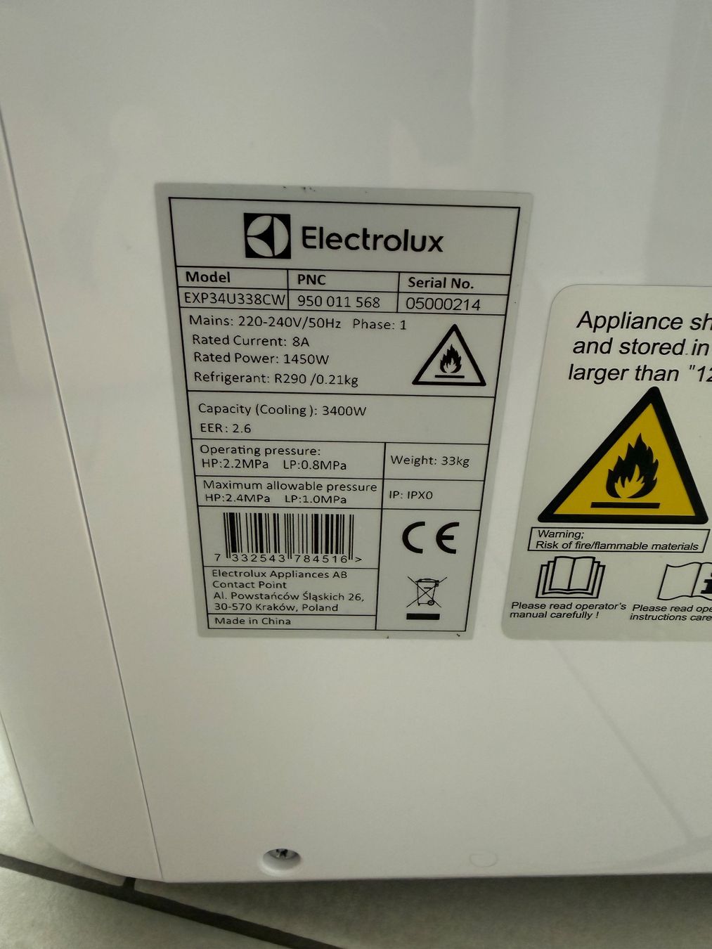 Electrolux Condizionatori: Electrolux ChillFlex Pro Klimagerät 12000 BTU/h – Usato da Adlikon b. Regensdorf venduto da patzkaal 3