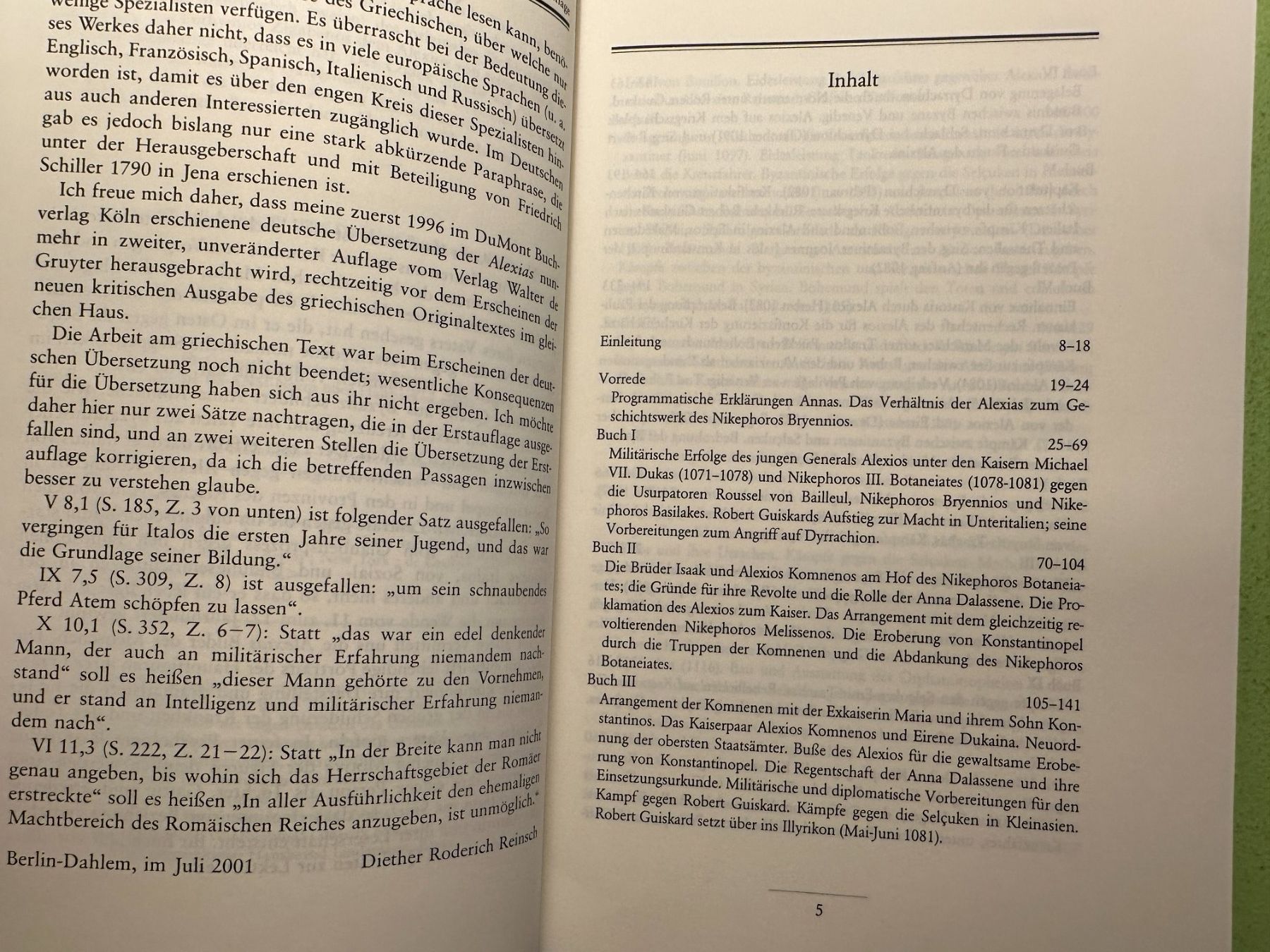 Libri: Anna Komnene: Alexias. – Usato da Zürich venduto da allp 2
