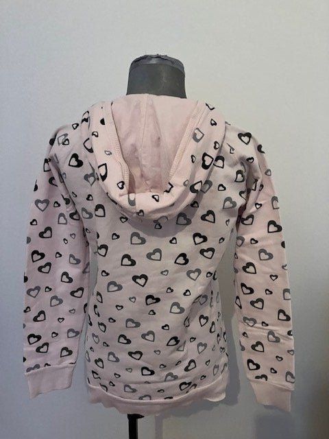 C&A Maglioni & Felpe: Pull à capuche rose à coeurs, T S – Usato da Marin-Epagnier venduto da rchouchouu 1