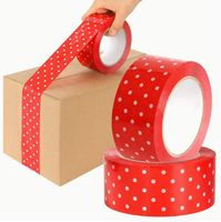 1 Rolle NEUES Klebeband rot-weiss Polka dot 5cm  - 807106