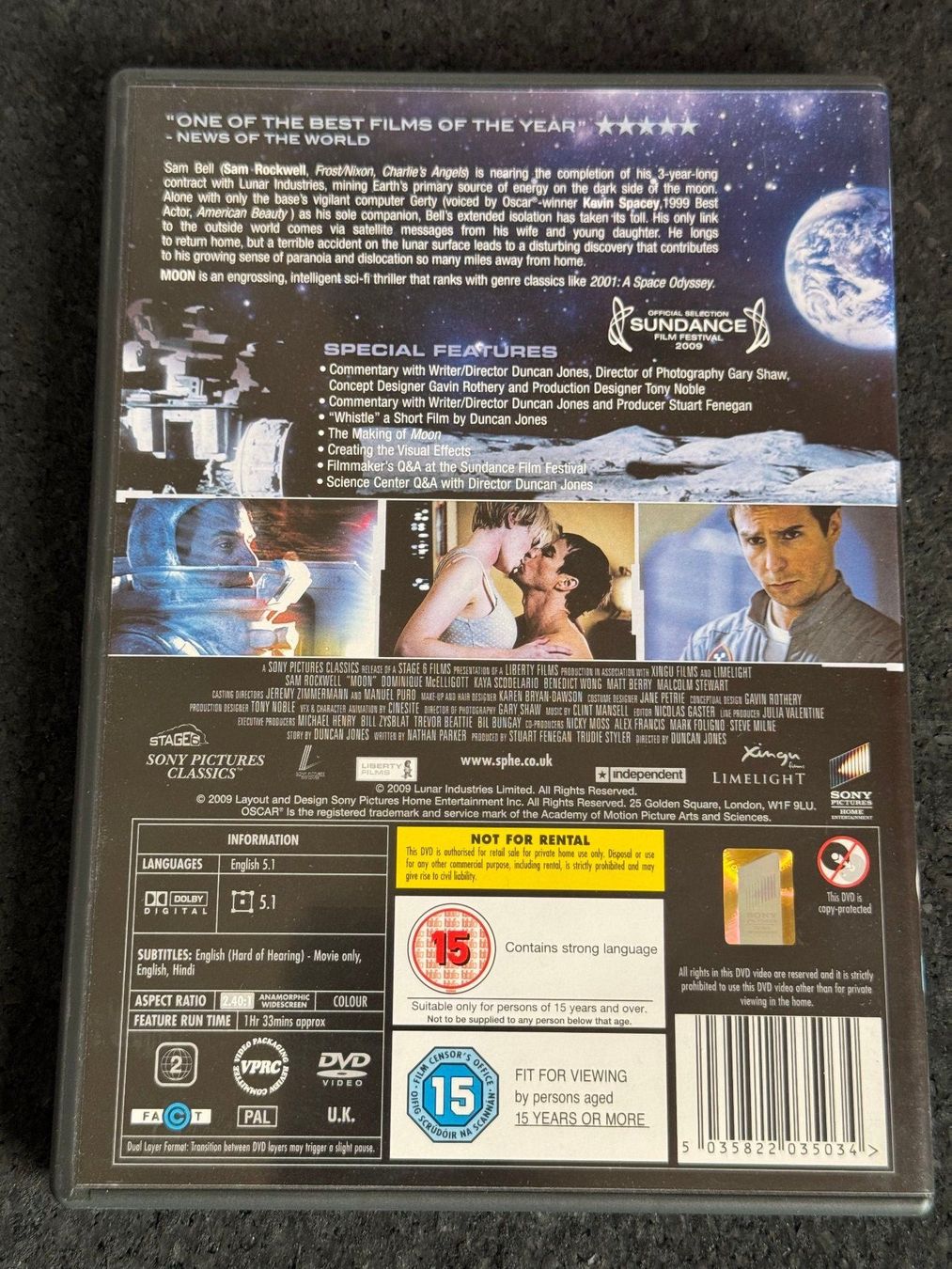 Alle DVDs: MOON DVD EN Sam Rockwell – Gebraucht aus Fribourg von tschjoly 1