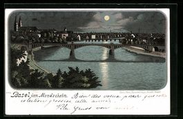 Lithographie Basel, Stadtpanorama