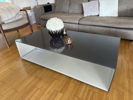 Salontisch glas mokka
