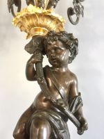 K0369 Antike Girandolen "Aux enfants" Louis XVI-Stil ~1890