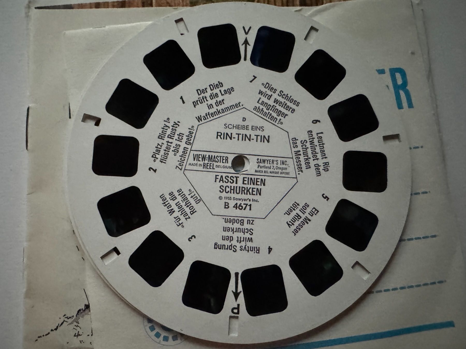 View-master Spielzeuge: View-Master 3D: Nr. B 467 RIN-TIN-TIN (3 Scheiben) – Gebraucht aus Tegerfelden von siebenmacky 4