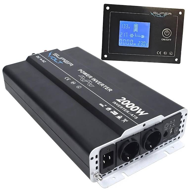 Inverter: Supervolt 12V 2000W Wechselrichter mit Display, NVS und FI – Usato da Bülach venduto da CAMPTIVITY