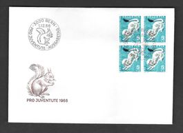 Pro Juventute Viererblock 1966