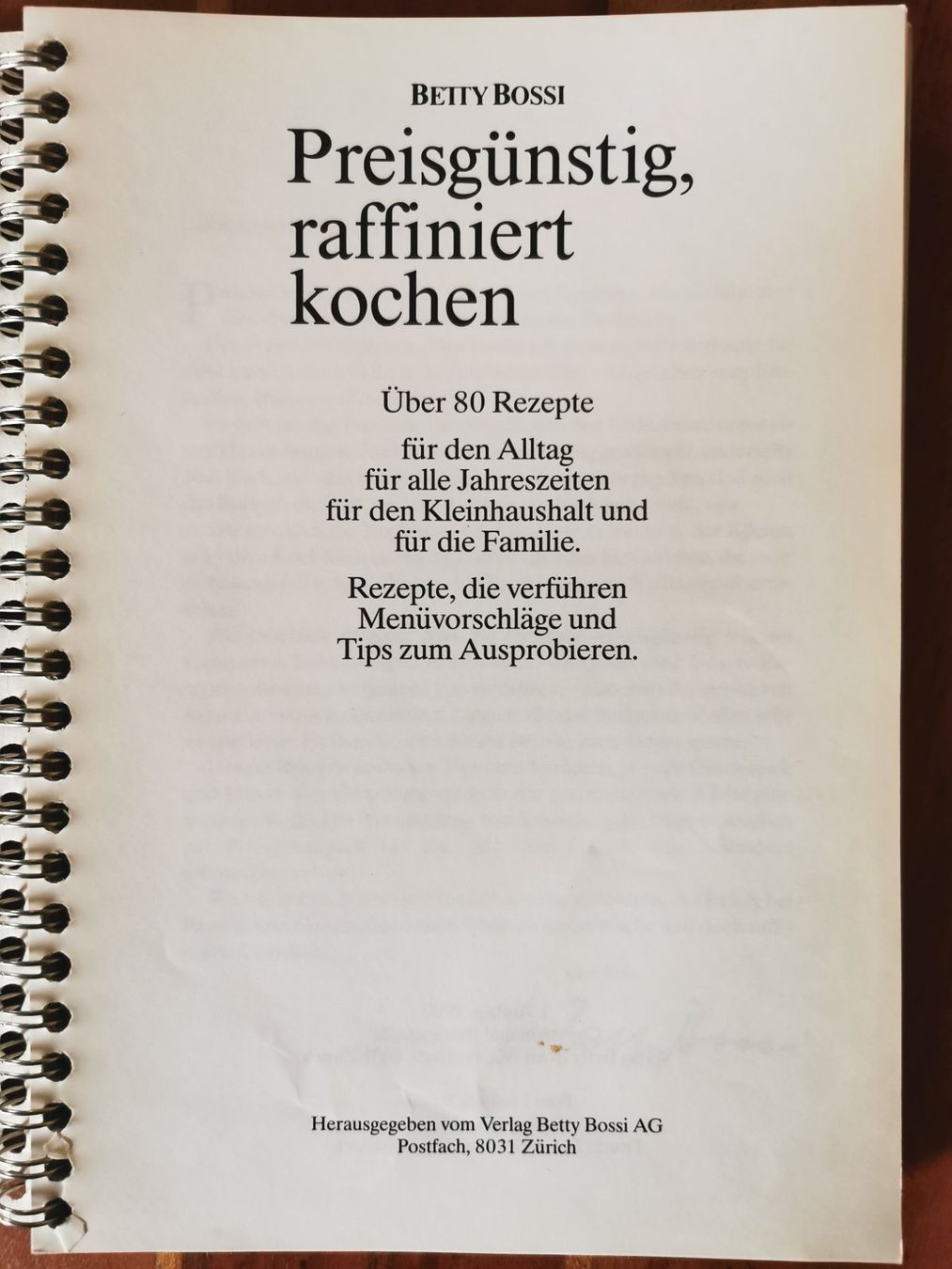 Libri: Betty Bossi; Preisgünstig kochen – Usato da Boniswil venduto da Totomat-Lady2 1