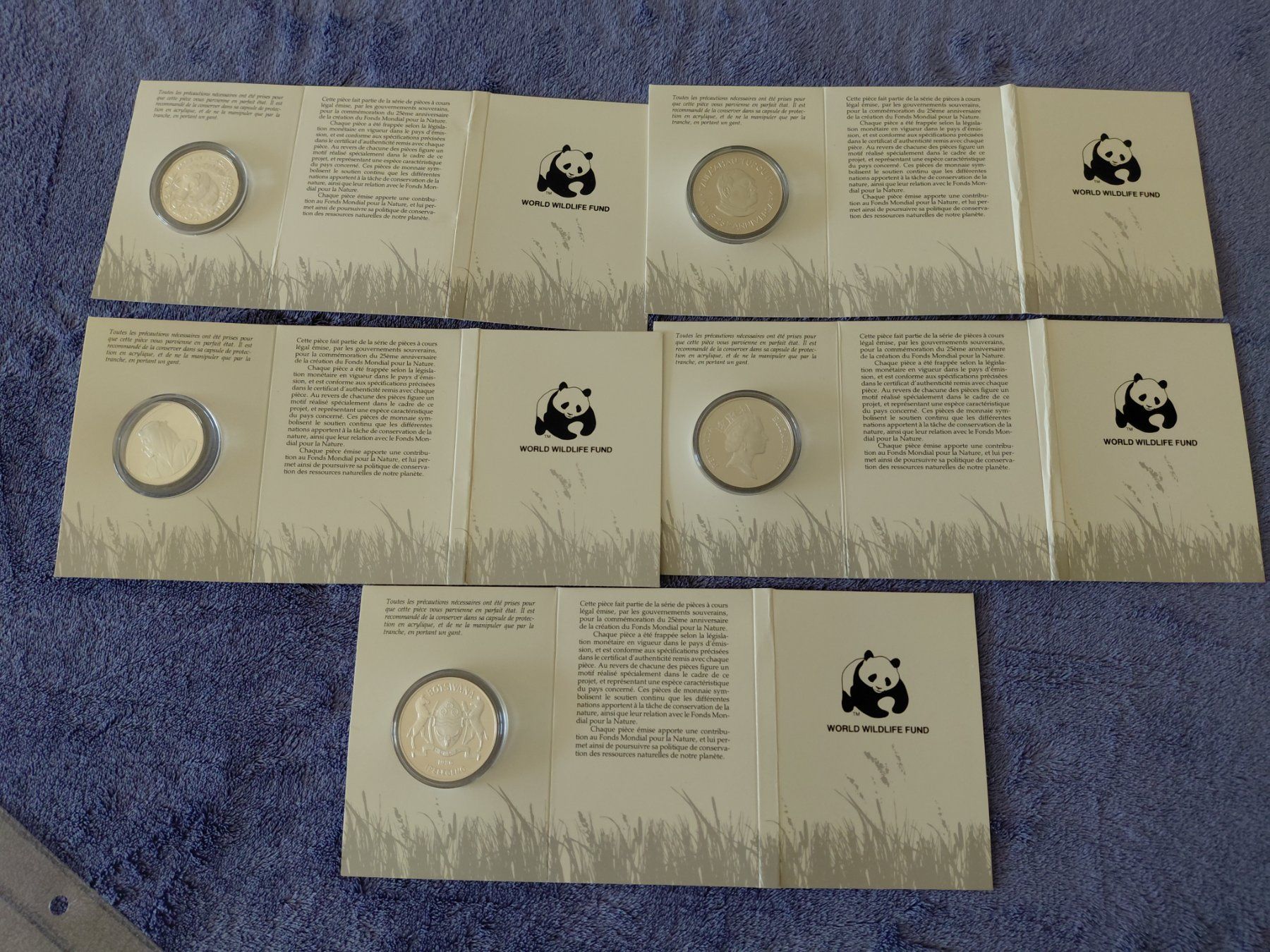 Tutti le monete: 5 Set  WWF Silbermünzen 925er – Nuovo (secondo la descrizione) da Horw venduto da Onurb008 1