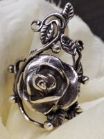 Vintage Silberring, Rose