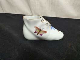 Herend Hungary Porzellan Schuhli mit Blumenmuster, 