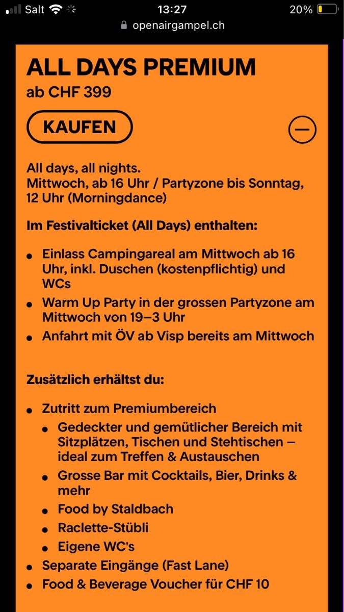 Tickets: Gampel Premium All Days Pass – Neu (gemäss Beschreibung) aus Chêne-Bourg von Alleex 1