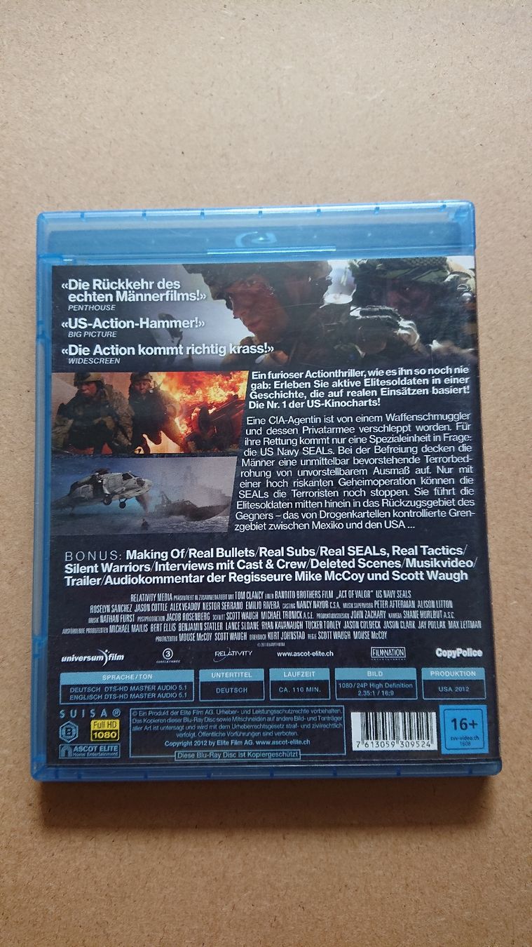 Alle DVDs: Act of Valor Blu-ray  – Gebraucht aus Chur von FreakofRarity 1