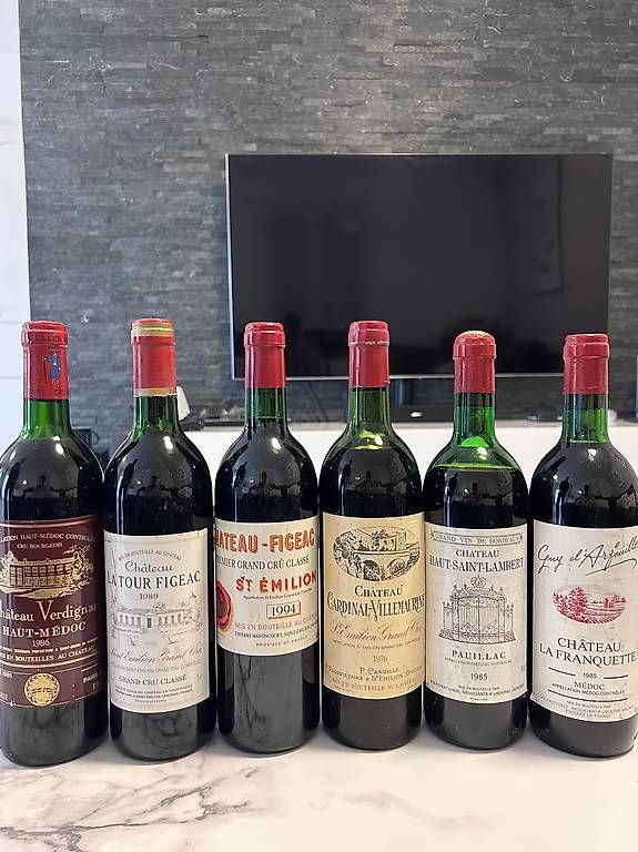 Vino: 6 Grands Bordeaux, assortiment collection, 450frs – Usato da Genève venduto da app_fqz5