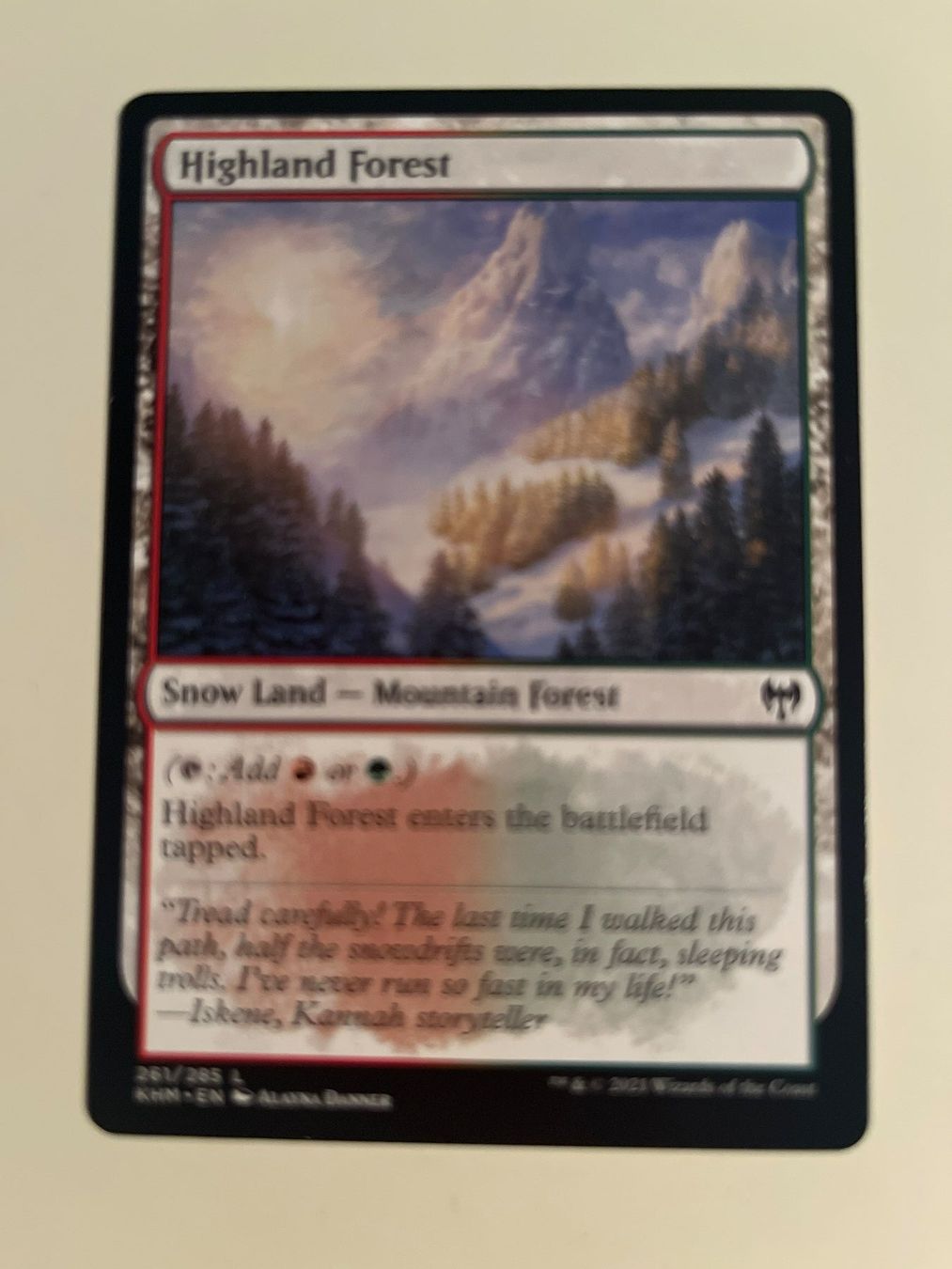 Magic The Gathering Sammelbilder & Trading cards: 1 x Highland Forest - Magic: The Gathering - MtG – Gebraucht aus Kriens von Shadi1980
