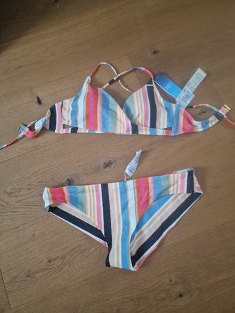 O'Neill Bikini Set, gestreift, neu mit Etikett, Grösse 42