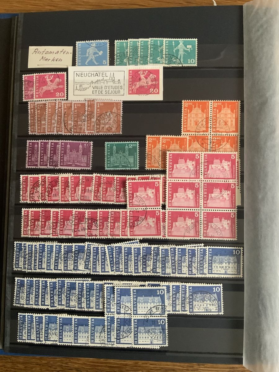 Alle Briefmarken: Briefmarken Schweiz – Gebraucht aus Binningen von chr_cr5n 5