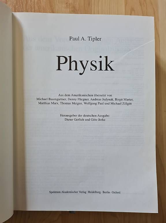 Livres: Physikbuch Paul A. Tipler – D'occasion à Wolfwil par Oli0 2