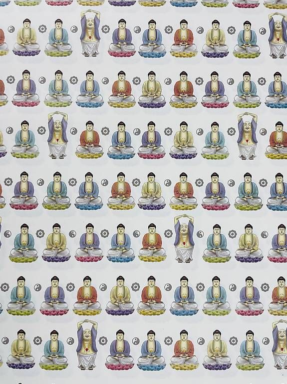 Carta: Buddha  Geschenkpapier, Sets mit je 5 Bögen – Nuovo (secondo la descrizione) da Zürich venduto da bentalent711 2