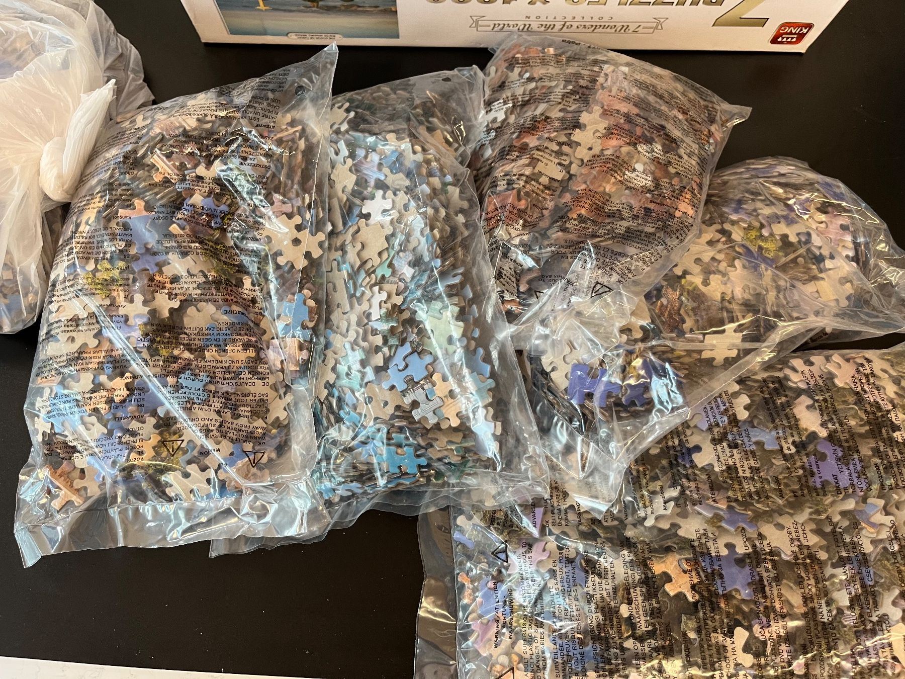 Puzzles: 7 Puzzles 1000 Teile Weltwunder – Neu (gemäss Beschreibung) aus Roeschenz von Little5 1