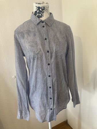 Marc O'Polo Hemd, Gr. 38, Blau/Weiss gepunktet, Top!
