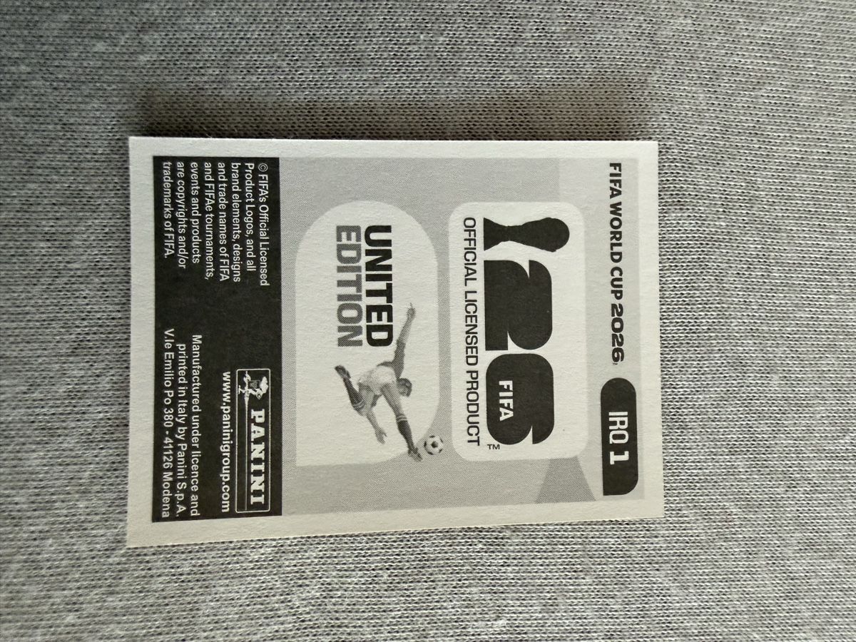 Panini Cartes à collectionner: IRQ 1, Panini – Neuf (Voir description) à Amriswil par ALETAL 1