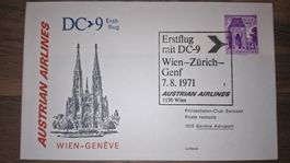 Swissair Wien - Geneve 07.08.1971