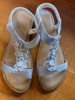 % DAMEN SANDALEN-SILBER %