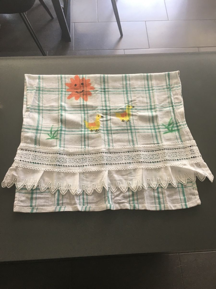 Strofinacci: Süsses Küchentuch frühlinghaft mit Spitze – Nuovo (secondo la descrizione) da Biel/Bienne venduto da Bolagol9