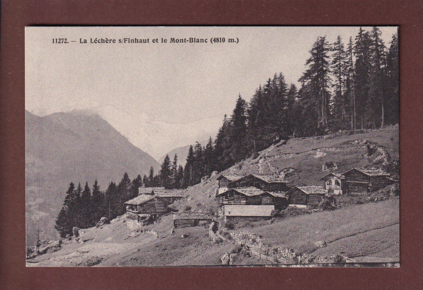 Cartoline postali: LA LECHERE sur Finhaut – Usato da Pully venduto da nicecards