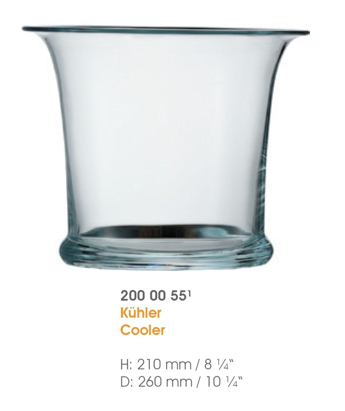 Caraffe: Stölzle Glas CLL, Sekt- oder Weinkühler – Nuovo e nell'imballaggio originale da Wettingen venduto da kochshop 1
